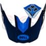 Kit Visera + Mentonera BELL Moto10 Spherical MECHANT - Azul