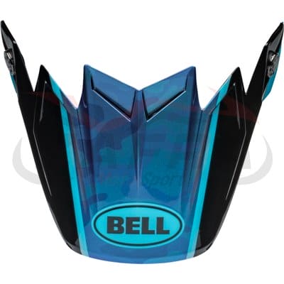 Visera BELL Moto-9S Flex - Sprite Gloss Black/Blue