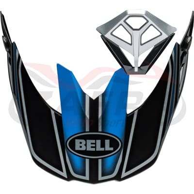 Kit Visera + Mentonera BELL Moto-10 Spherical - Webb Marmont Gloss North Carolina Blue