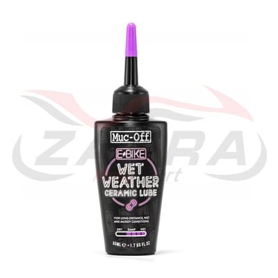 Lubricante cerámico de cadena eBike para clima húmedo MUC-OFF Wet Weather Ceramic Lube, 50 ml