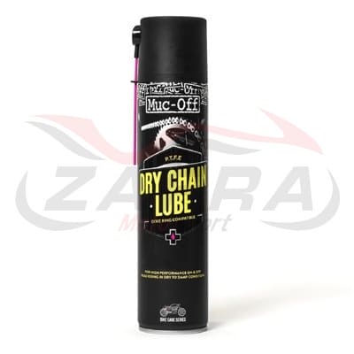Grasa de cadena (para seco) con PTFE (teflon) MUC-OFF Motorcycle Dry Chain Lube Spray 400mlx12