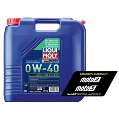 Garrafa 20L aceite 100% sintÃ©tico Liqui Moly Synthoil Energy 0W-40 Polaris