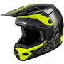 Casco FLY RACING Kinetic Crest - gris/negro/Hi-Vis