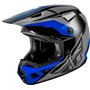 Casco FLY RACING Kinetic Crest - gris/negro/azul
