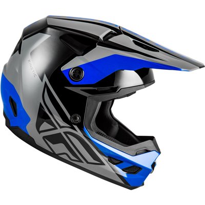 Casco FLY RACING Kinetic Crest - gris/negro/azul