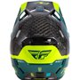 Casco FLY RACING Formula S Carbon Byte - Black Carbon/Teal/Lime