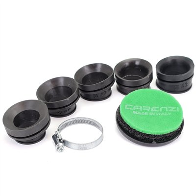 FILTRO AIRE CARENZI L 40 MM / Ø CONNEXION  28-32-36-39-43MM (MADE IN ITALY)