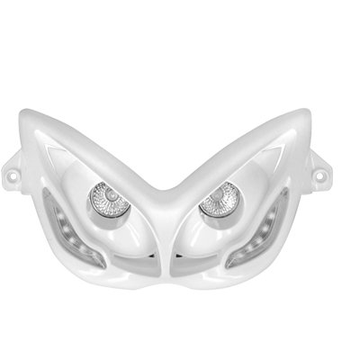 DOBLE OPTICA TNT 2 BOMBILLAS HALOGENE + LEDS BLANCA EYELIGHT  NITRO/AEROX BLANCA   *