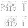 PASTILLAS FRENO RB MAX  ADAPT. SYM FIDDLE / JET 4 / ORBIT / PGO / PEUGEOT TWEET 50 /125CC