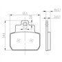 PASTILLAS DE FRENO MAXISCOOT RBMAX PIAGGIO X8 / MP3 / XEVO 125CC 2006-10  ARRIERE / GILERA FUECO 500 2008-17