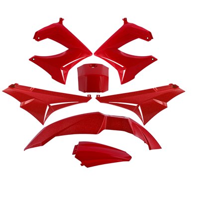 KIT CARROSARIA  DERBI SENDA DRD / XTREM 2000-2011  ROJO (7 PIEZAS)