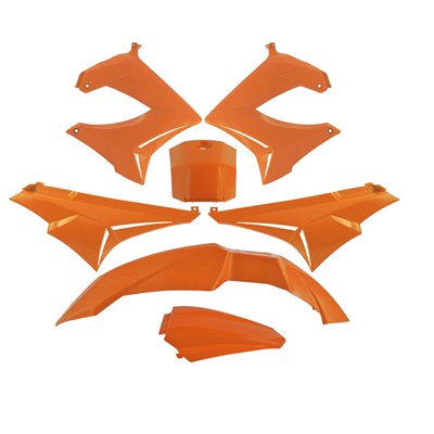 KIT CARROSARIA  DERBI SENDA DRD / XTREM 2000-2011  NARANJA (7 PIEZAS)