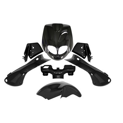 KIT 7 PIEZAS DE CARENADOS TREKKER NEGRA   METAL