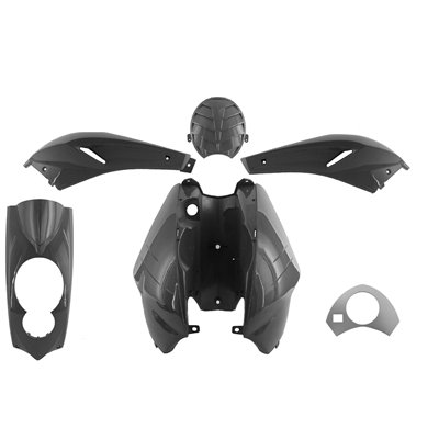 KIT 5 PIEZAS DE CARENADOS LUDIX NEGRA   METAL