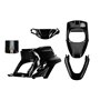 KIT CARROSARIA  MBK 50 BOOSTER 1999-2003 / YAMAHA 50 BWS 1999-2003 NEGRO METAL (5 PIEZAS)