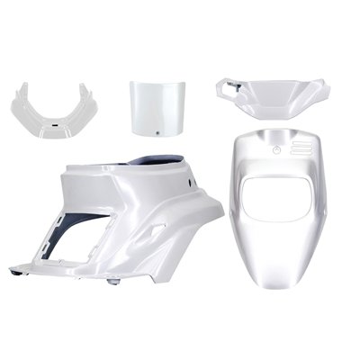KIT CARROSARIA  MBK 50 BOOSTER 1999-2003 / YAMAHA 50 BWS 1999-2003 BLANCOO METAL (5 PIEZAS)