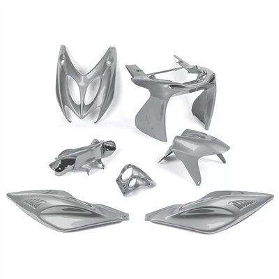 KIT CARENADO ADAPT. MBK NITRO / YAMAHA AEROX GRIS NARDO 1997-2012 (7 PIEZAS)