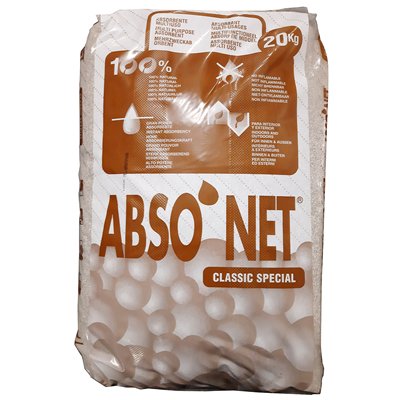 ABSORBANT GRANULES 15/30 SEPIOLITE POUR HUILE, PRODUIT CHIMIQUE, EAU ( 20Kg DE GRANULES )