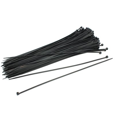 BRIDAS RISLAN NEGRA 290 X 3.5 MM  ( SACHET DE 100PCS )