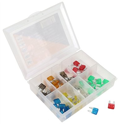 CONJUNTO DE 66 MINI FUSIBLES PLANOS / MICRO FUSIBLE (5A, 7.5A, 10A, 25A, 20A, 25A, 30A)