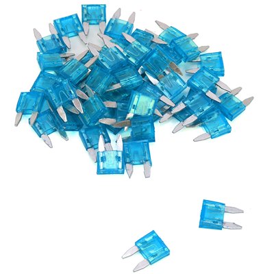 MINI FUSIBLES PLATS / MICRO FUSIBLE ENFICHABLE 15A (LOT DE 50)