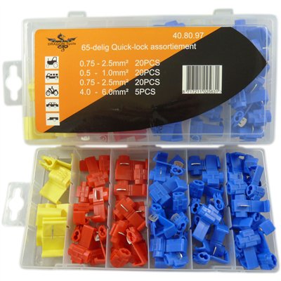 JUEGO CONECTORES RAPIDOS 65PCS
