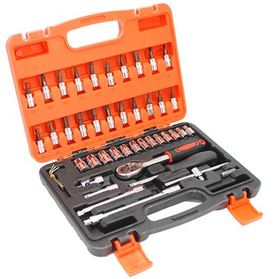 CAJA  LLAVES TALLER 1/4 - 46 PIEZAS