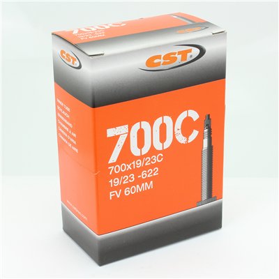 CAMARA DE AIRE BICI 700 x 19 A 23 CST  PRESTA VP VALVE 60MM