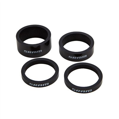 KIT ESPACIADORES SRAM CARBONO 1 1/8 2x5-1x10-1x15